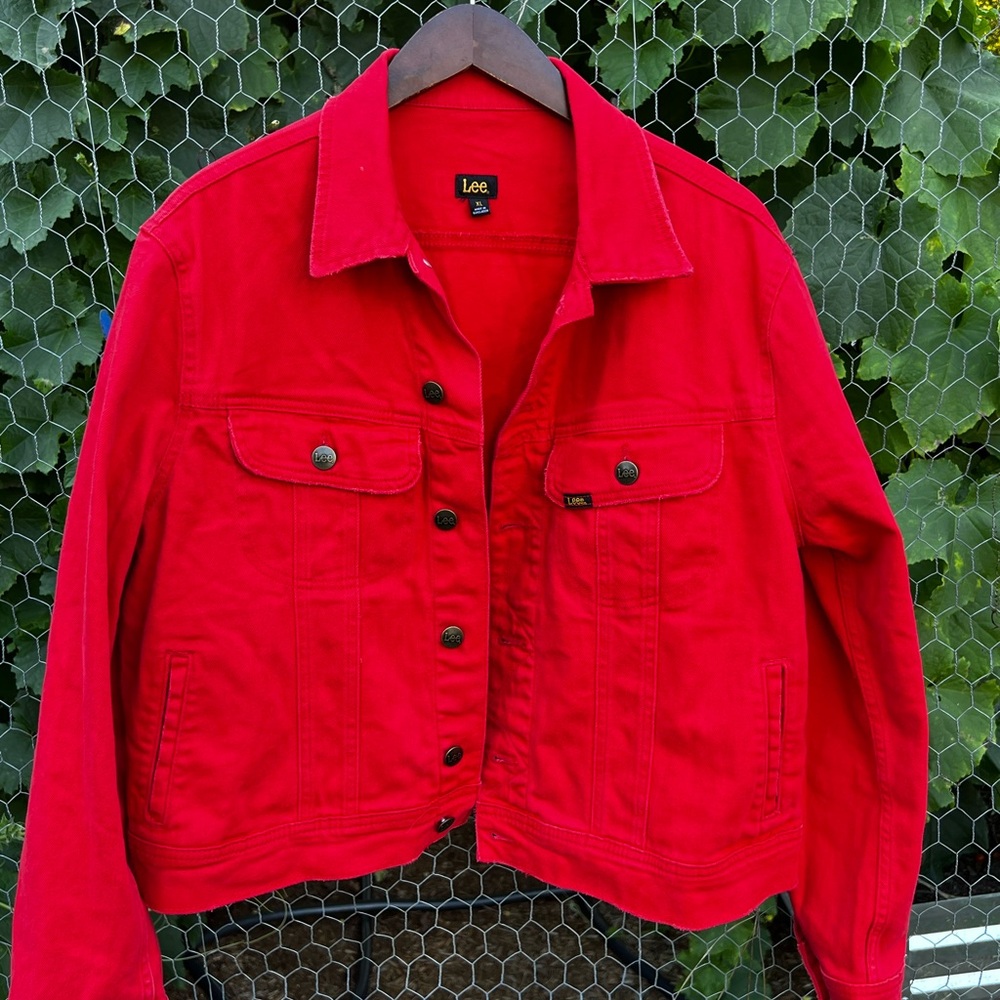 Lee Denim Jacket Red